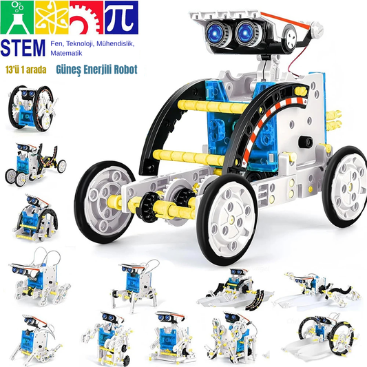 Eğitici STEM Güneş Enerjili Kendin Yap Robot Kitleri